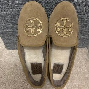 Tory Burch Shearling Flat Lined Shoes